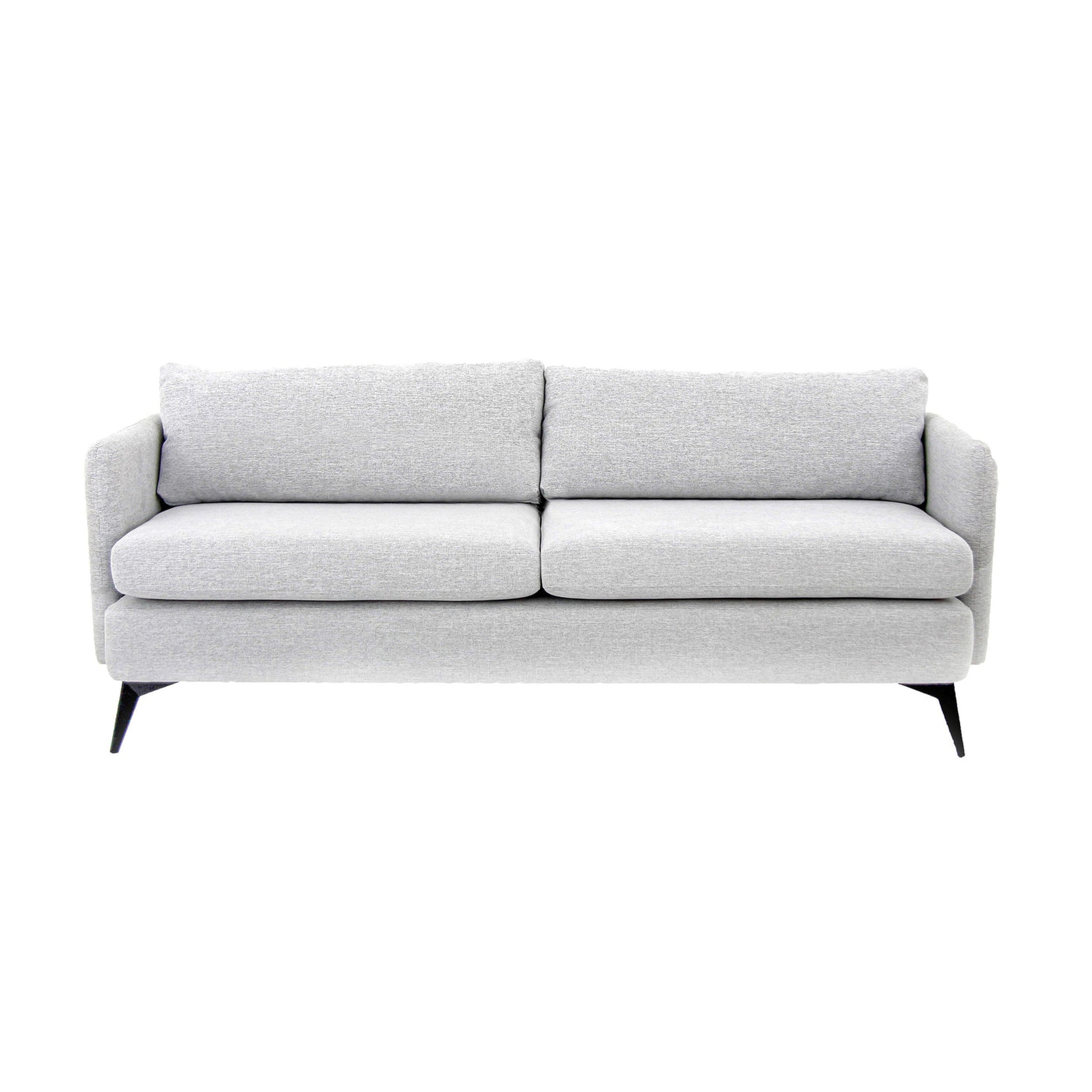 kinsley grey sofa on a white background