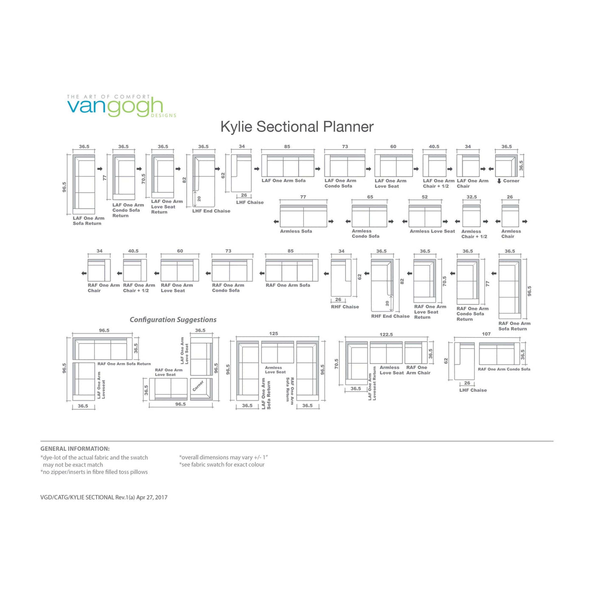 Kylie Sectional Planner