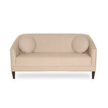 Load image into Gallery viewer, Beige sofa with round backrests on a white background
