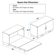 Load image into Gallery viewer, Midtown Queen Cabinet Bed
