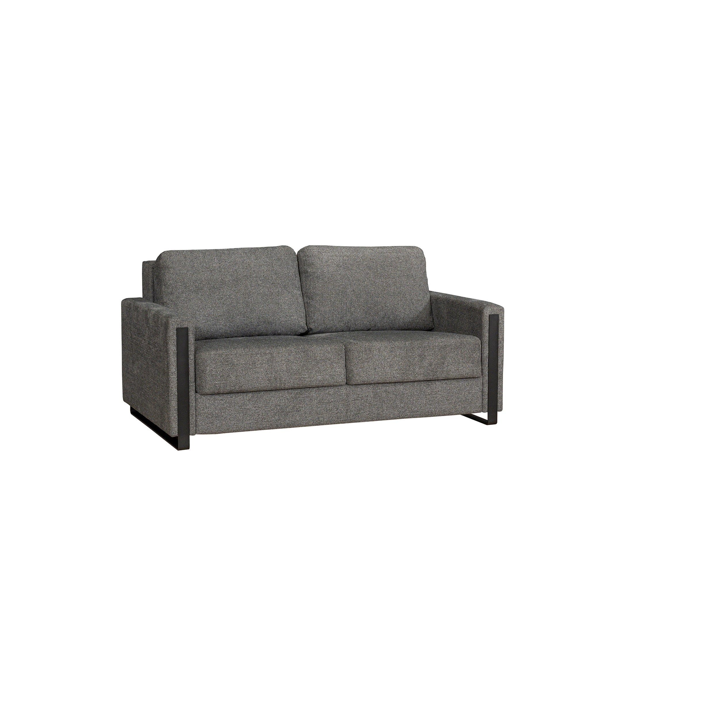 Gray sofa on a white background