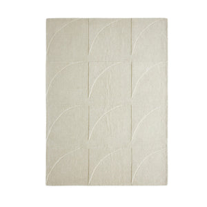 beige area rug showing patterns