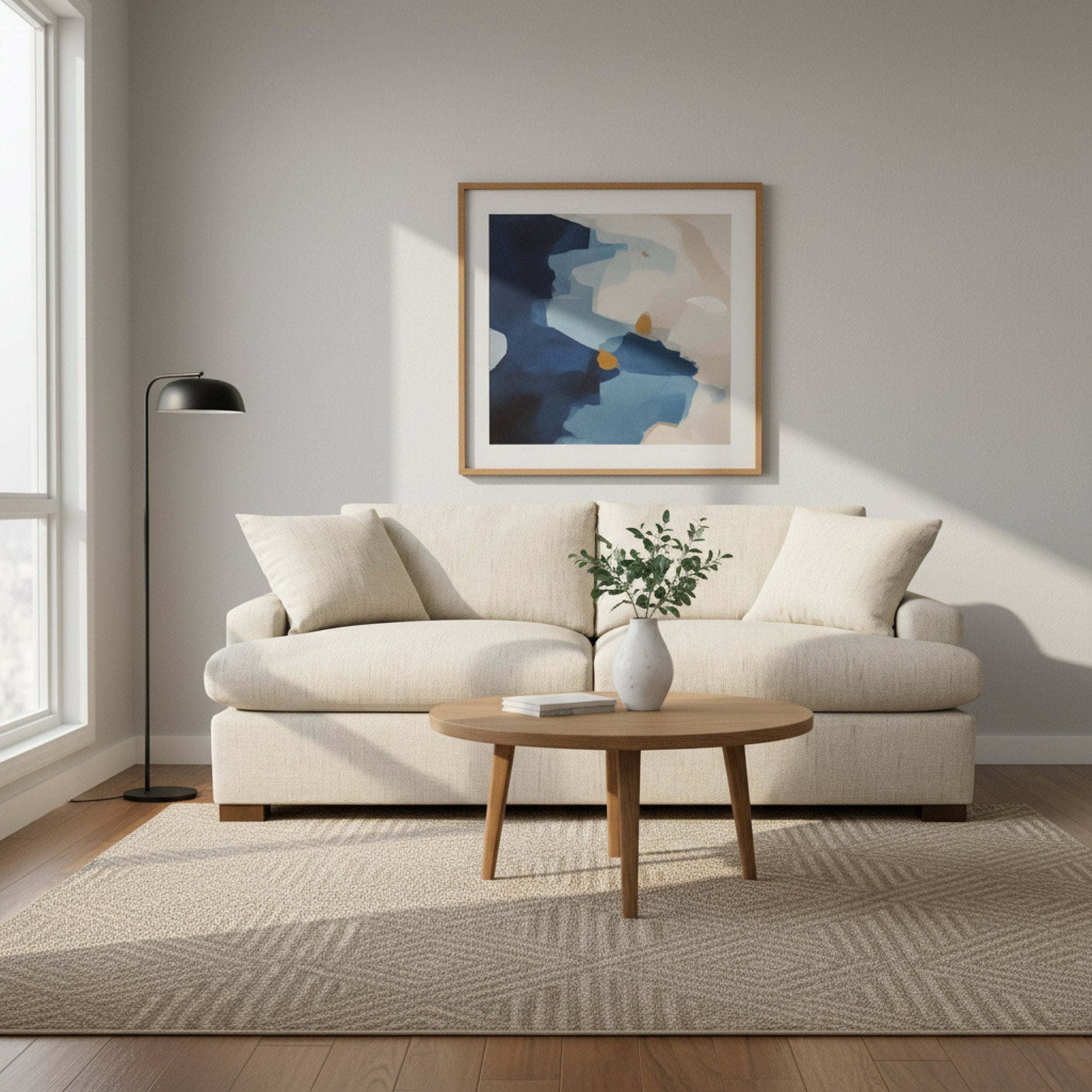 Martha Queen Sofa Bed - Fabric: Sand