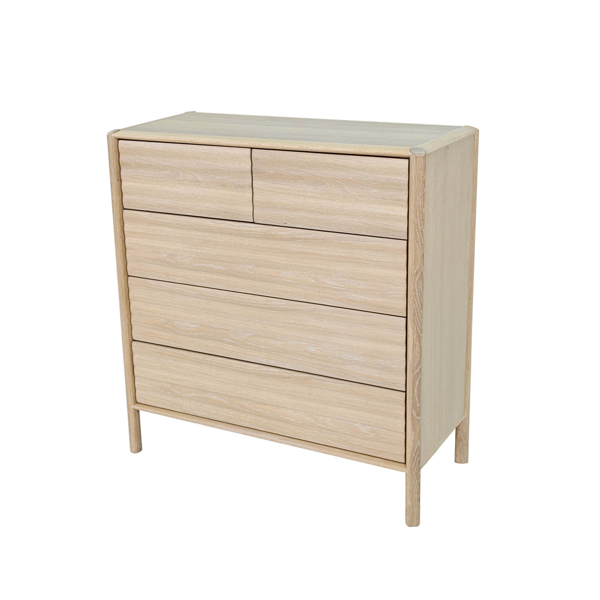 Runway 5 Drawer Chest - Light Oak
