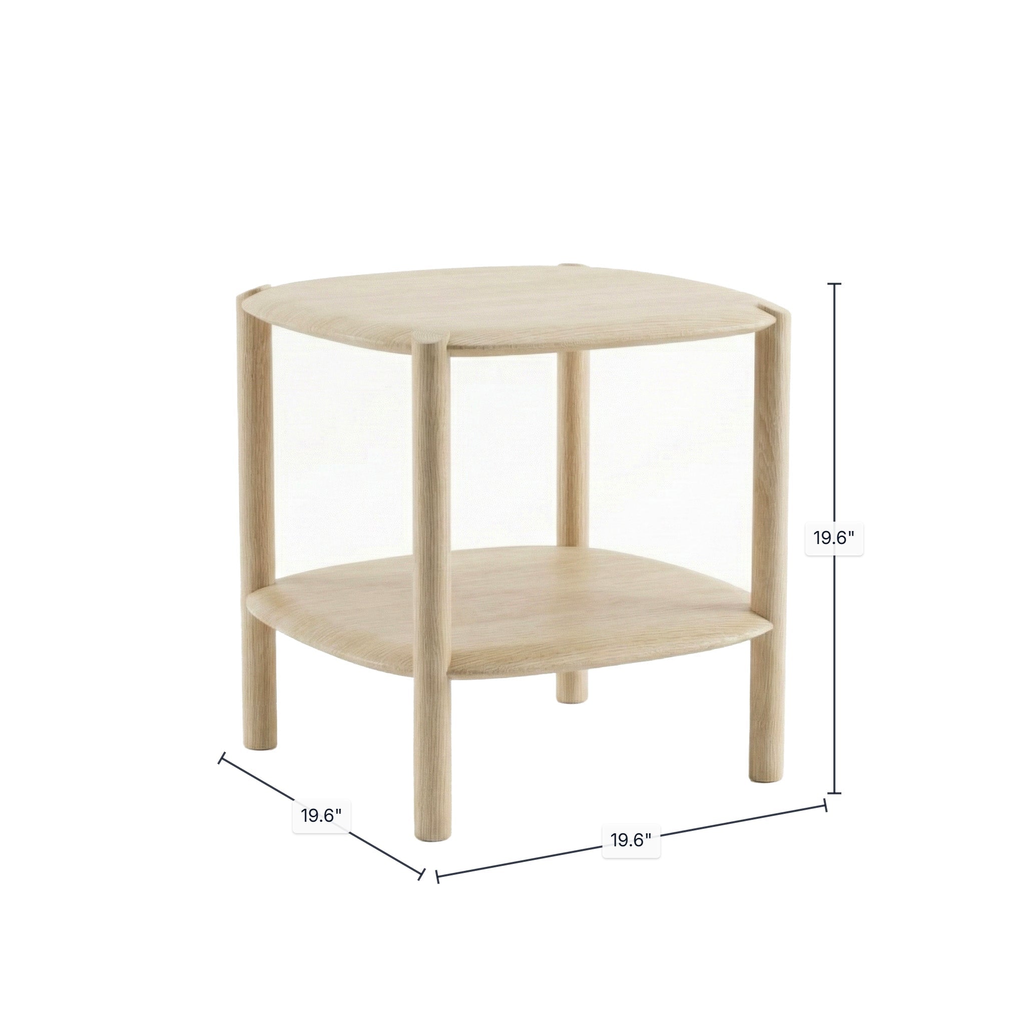 Runway Side Table - Light Oak