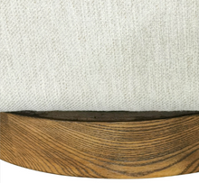 Load image into Gallery viewer, closeup of the romer wood base showing it in a light brown color
