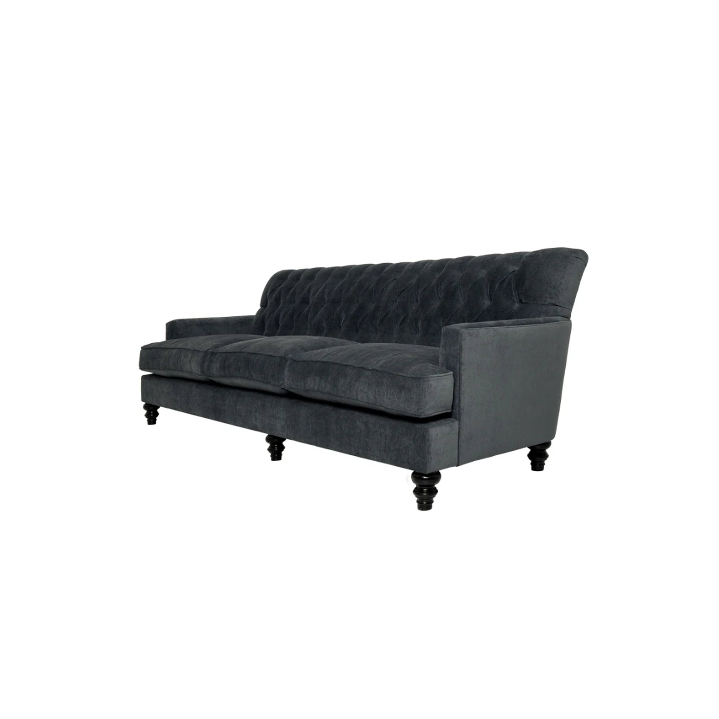 Gray sofa on a white background