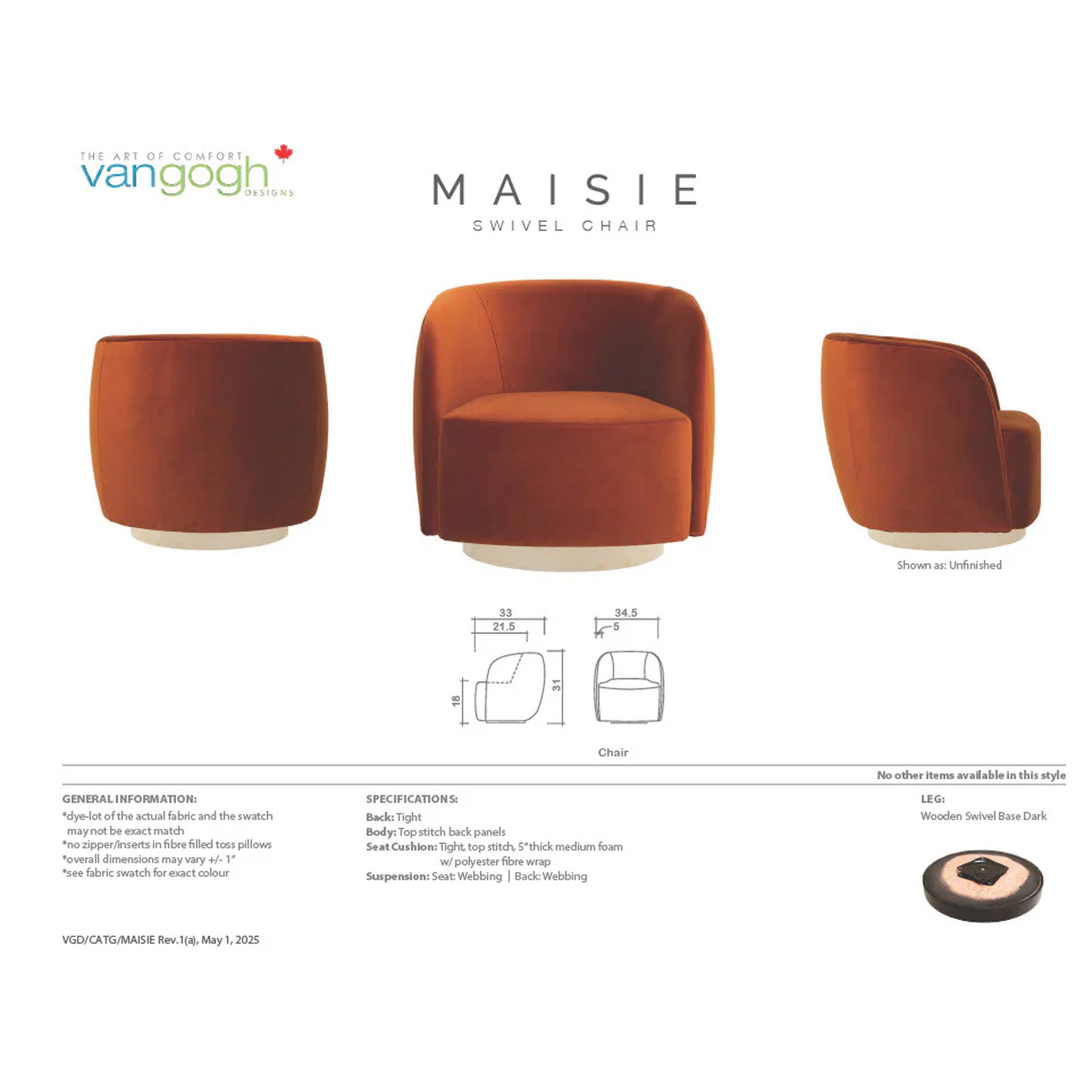 Maisie Swivel Chair