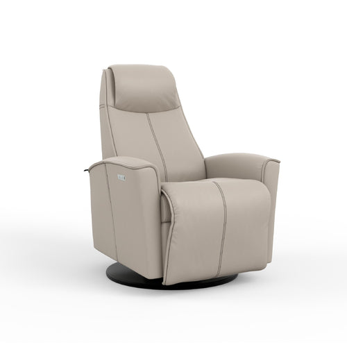 Beige recliner chair on a white background