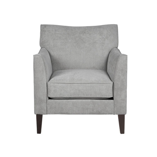 Gray armchair on a white background