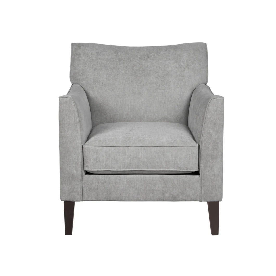 Gray armchair on a white background