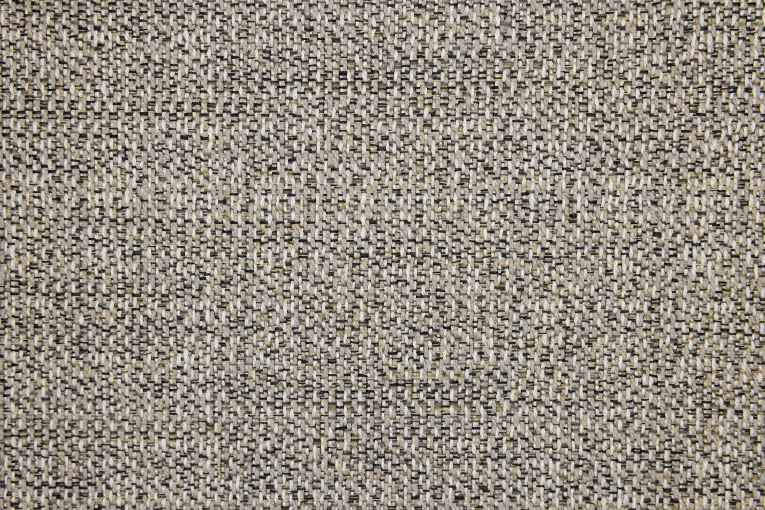Zen Stucco beige-gray woven fabric texture with tan, charcoal threads; soft, durable upholstery by Van Gogh Designs finish
