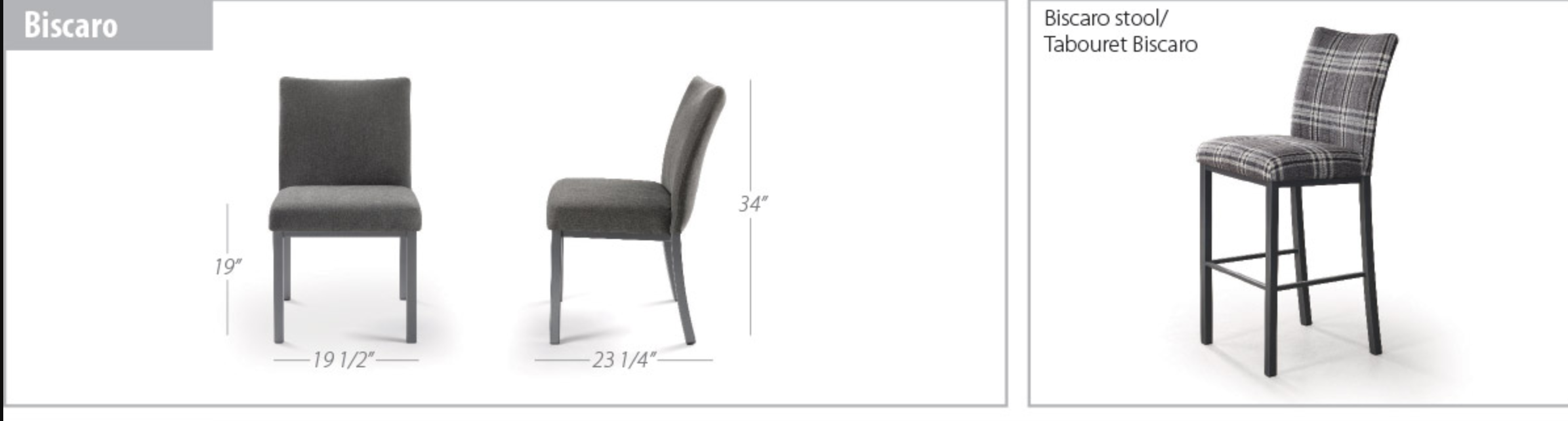 biscaro dimension sheet