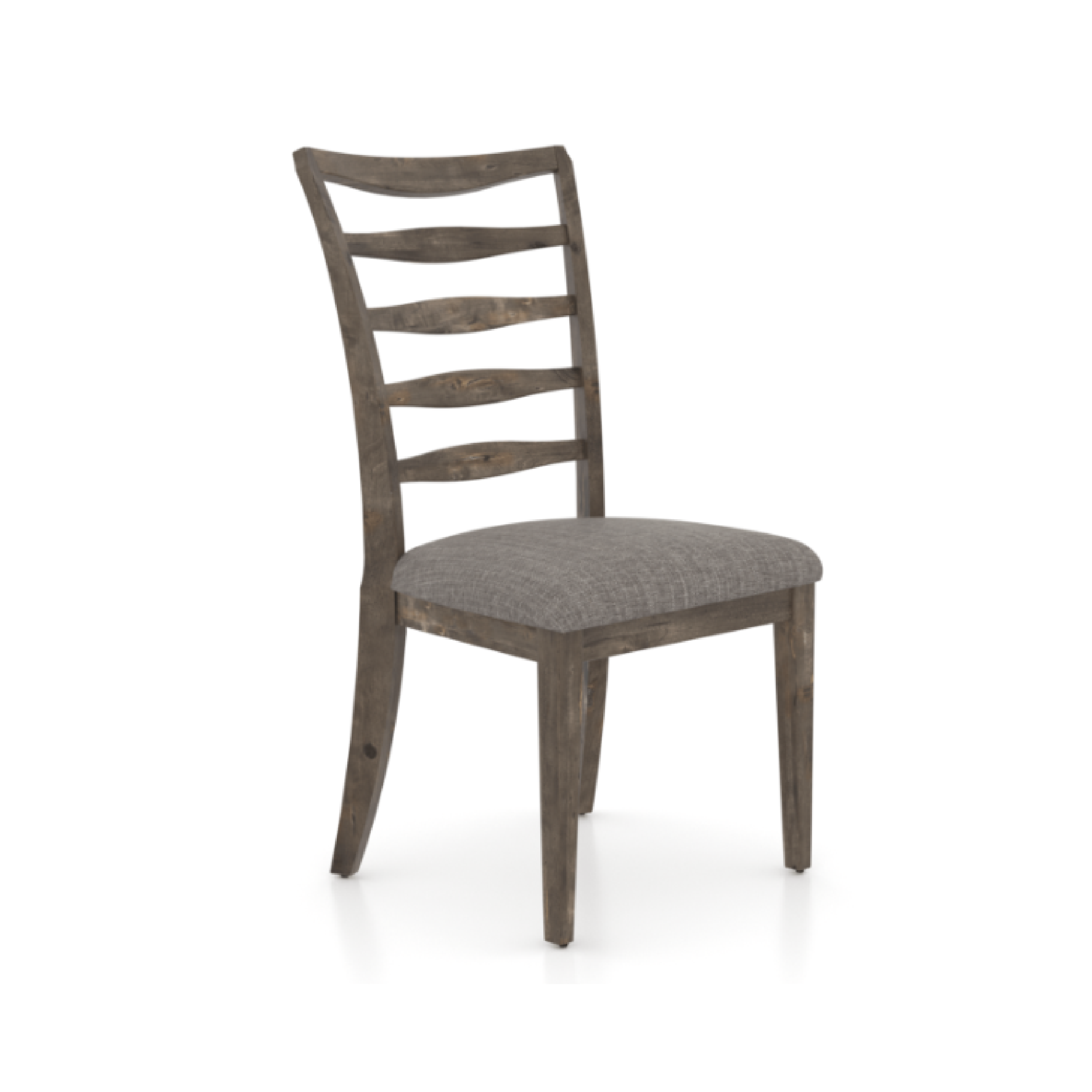 chair style 5185 in 08 shadow or grey wood in a grey fabric seat