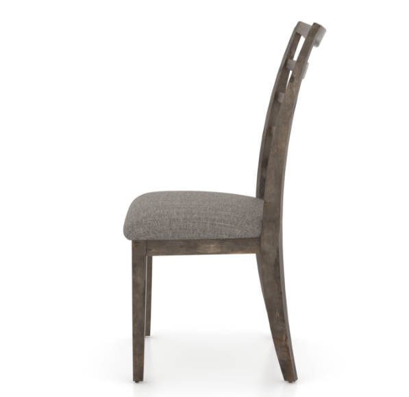 chair style 5185 in 08 shadow or grey wood in a grey fabric seat