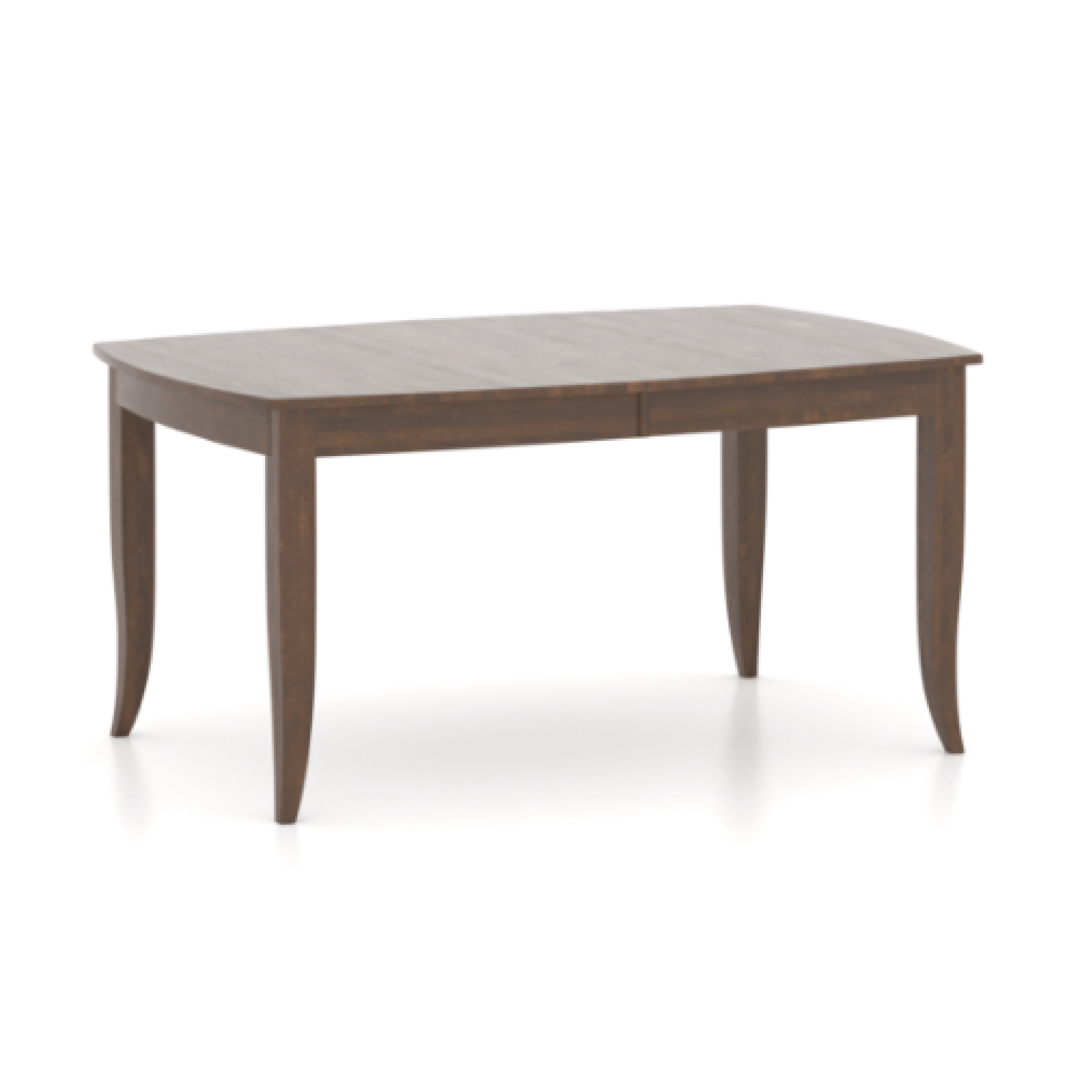 boat shaped dining table in cherry wood color