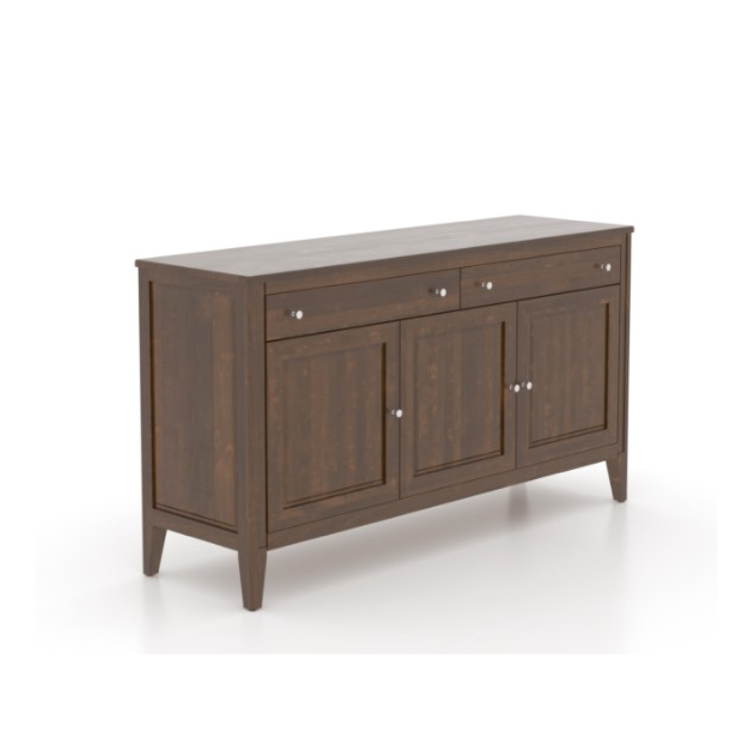 core buffett in cagnac washed stain. buffett has 3 doors and 2 drawers
