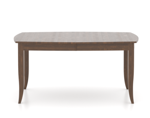 boat shaped dining table in cherry wood color