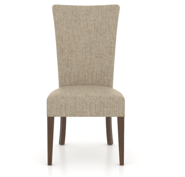 core dining chair with a light beige fabric