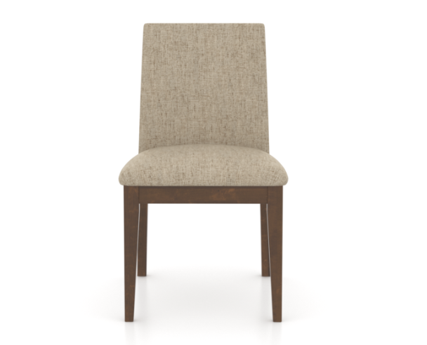 dining chair front view in beige fabric