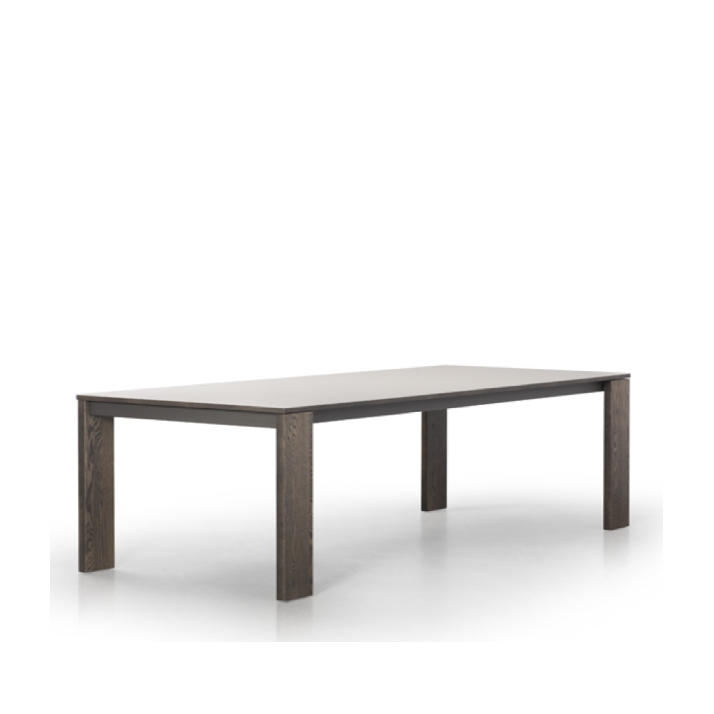 empire table with wood legs and a glass top