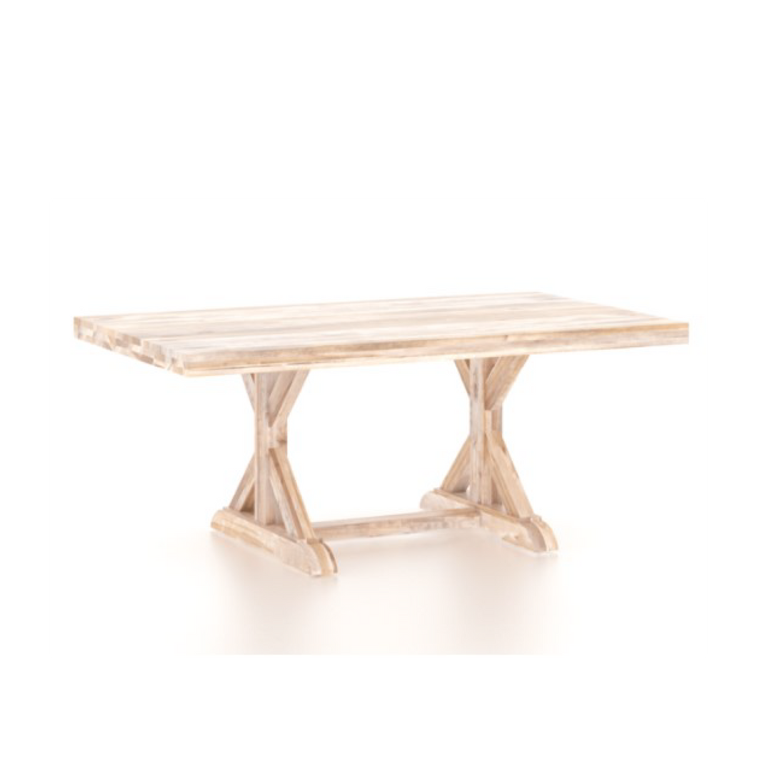 Loft Rectangular Wood Top Table 4272 - PX Base