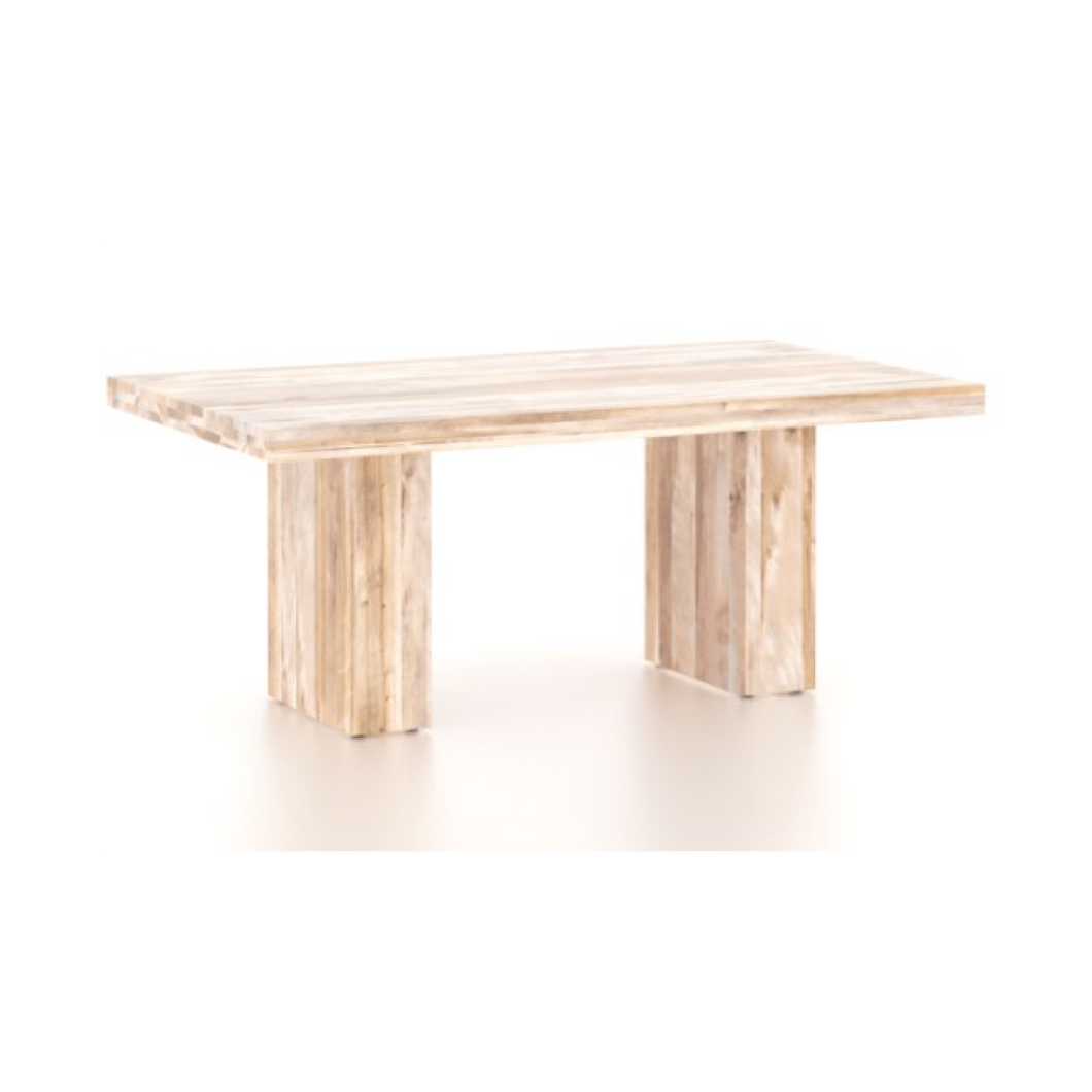 Loft Rectangular Wood Top Table 4272 - PS Base