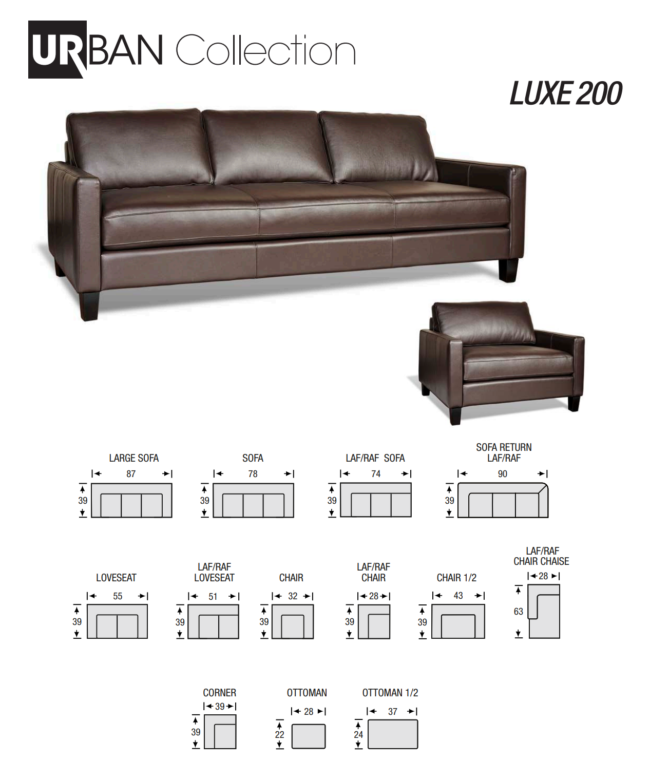 luxe 200 dimension sheet