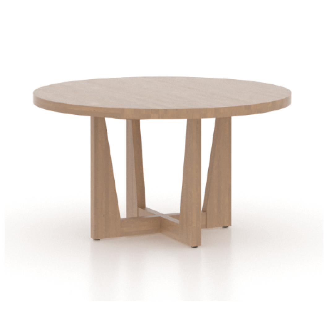 Modern Round Wood Top Table 5454 - MK Base