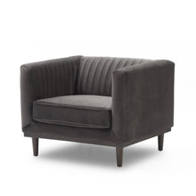 Load image into Gallery viewer, Sage Club Chair - Stone Grey Velvet
