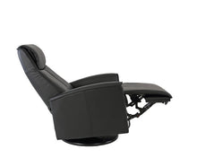 Load image into Gallery viewer, dark grey recliner reclined 
